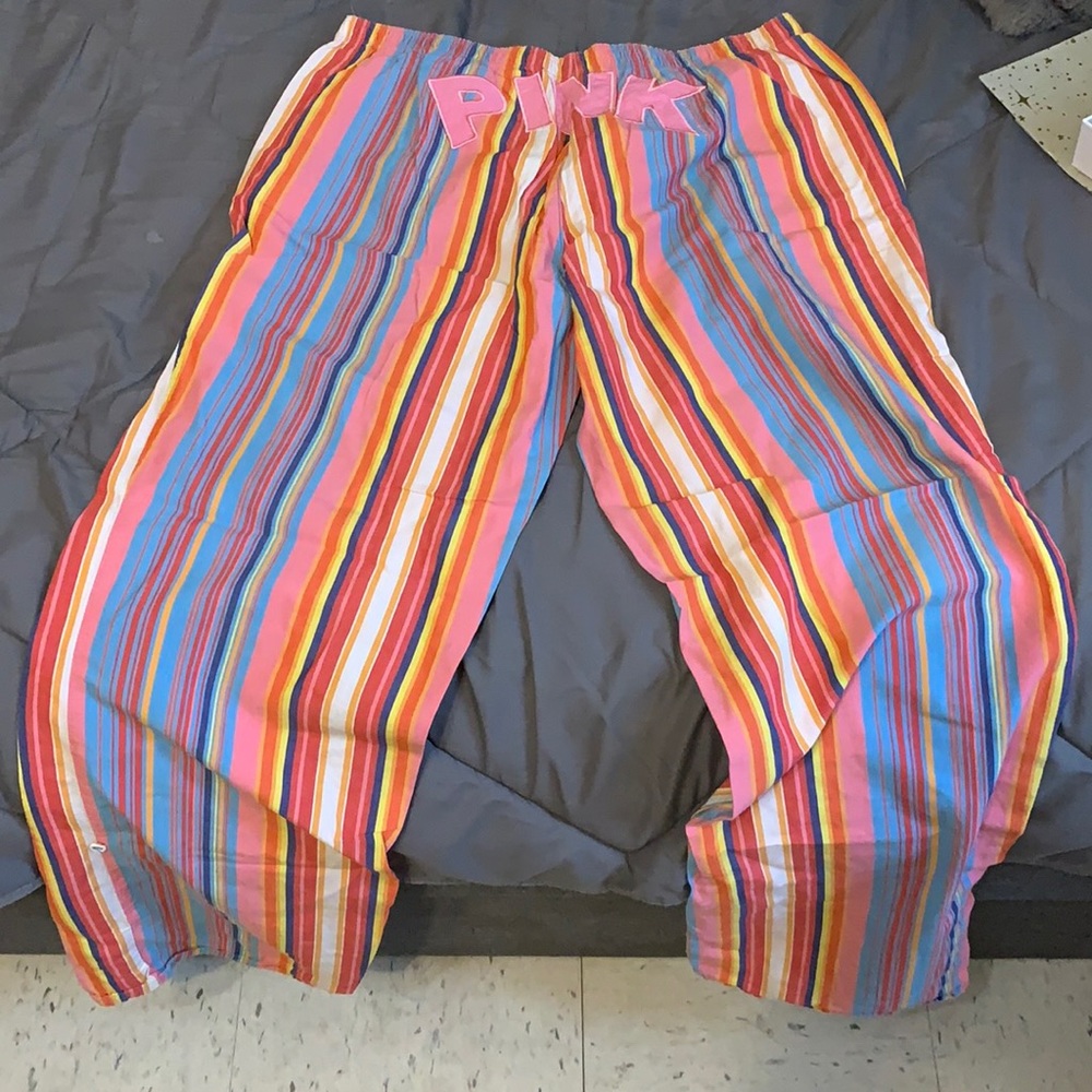 Pink colorful pj bottoms